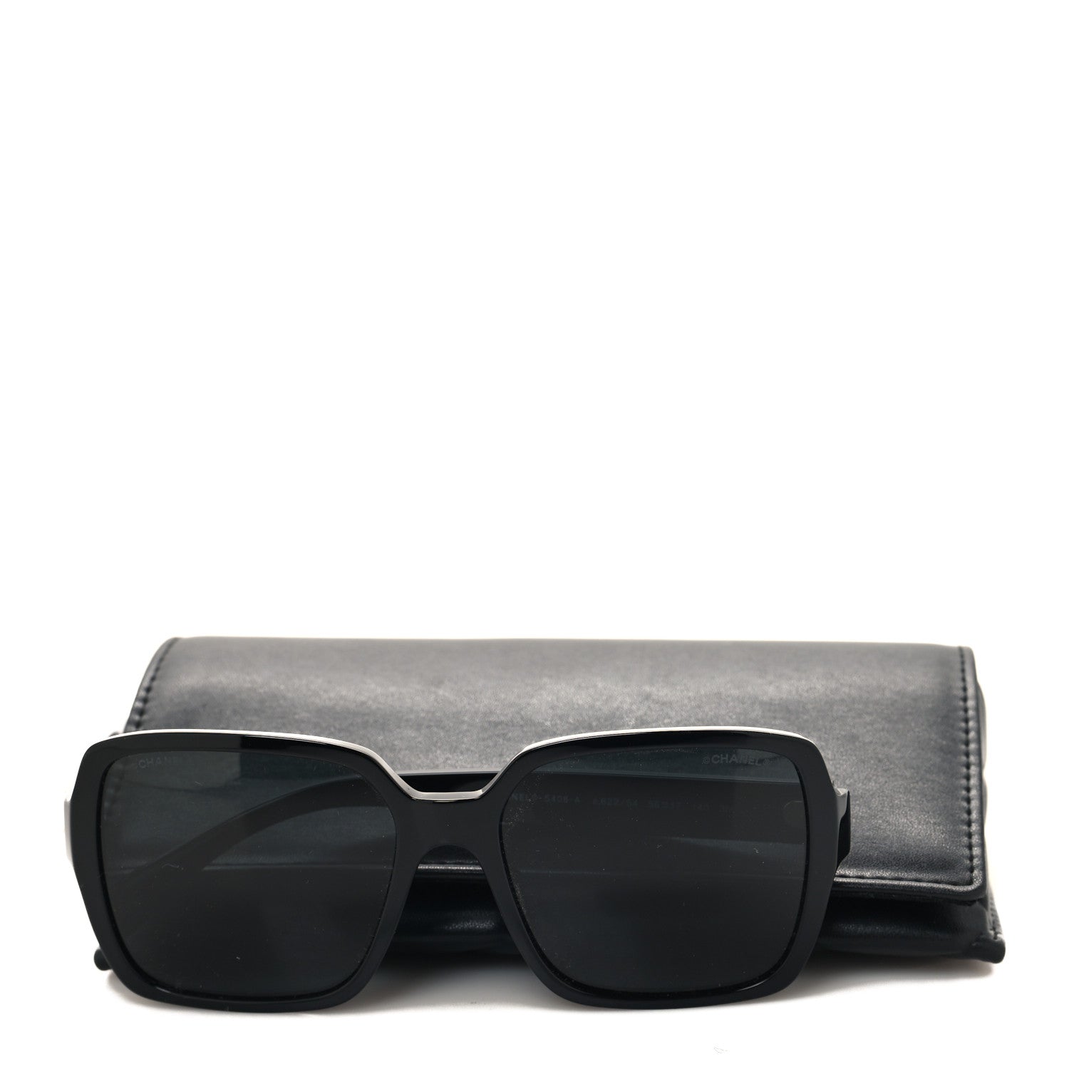 Chanel Acetate Polarized Square Sunglasses 5408 Black 7 of 7