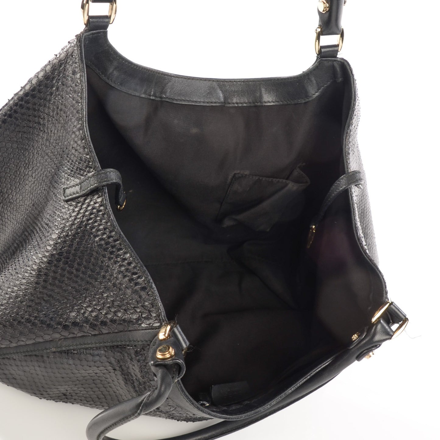 Python D Ring Hobo Black