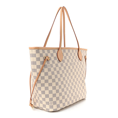 Louis Vuitton Damier Azur Neo Neverfull MM Rose Ballerine 4 of 11