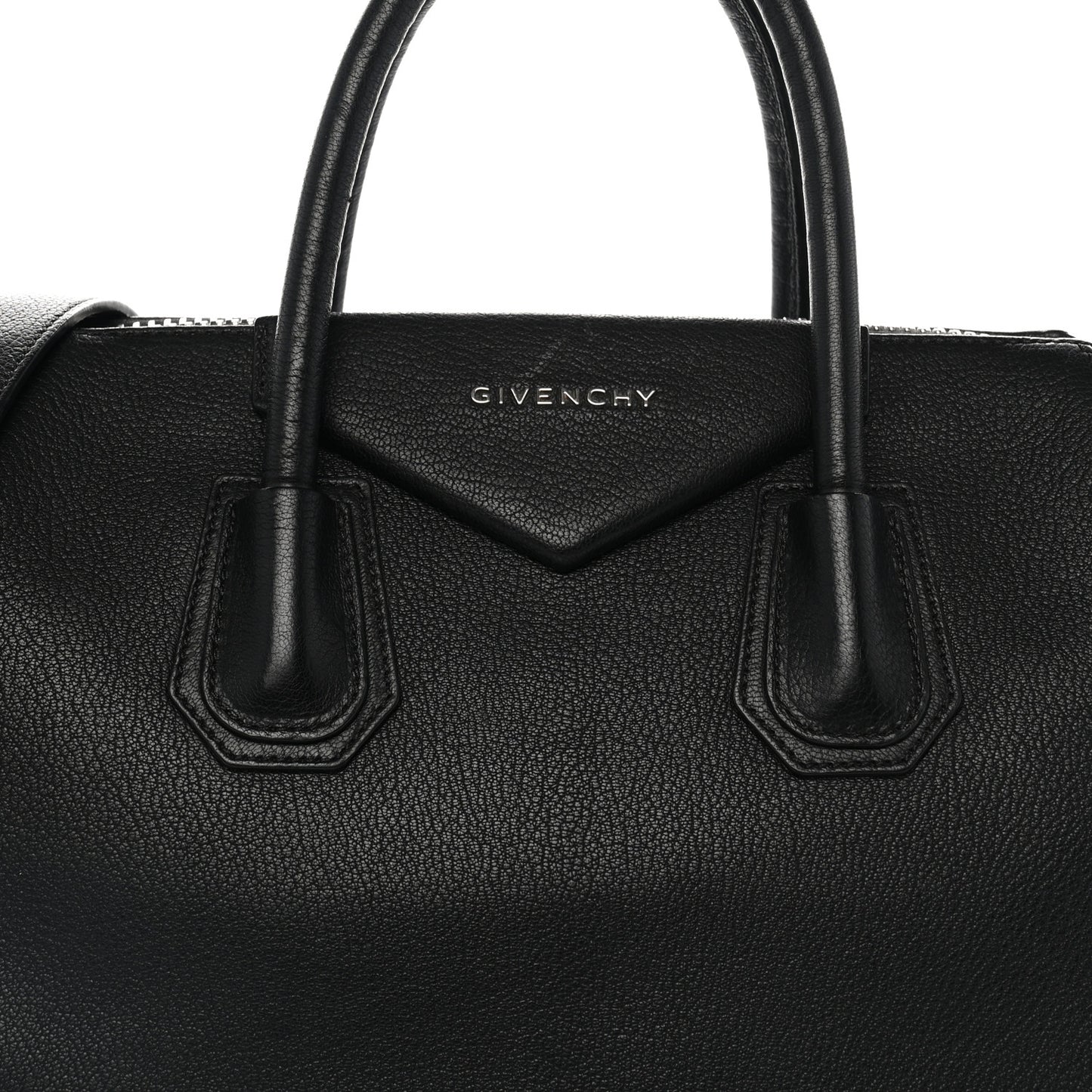 Sugar Goatskin Medium Antigona Black
