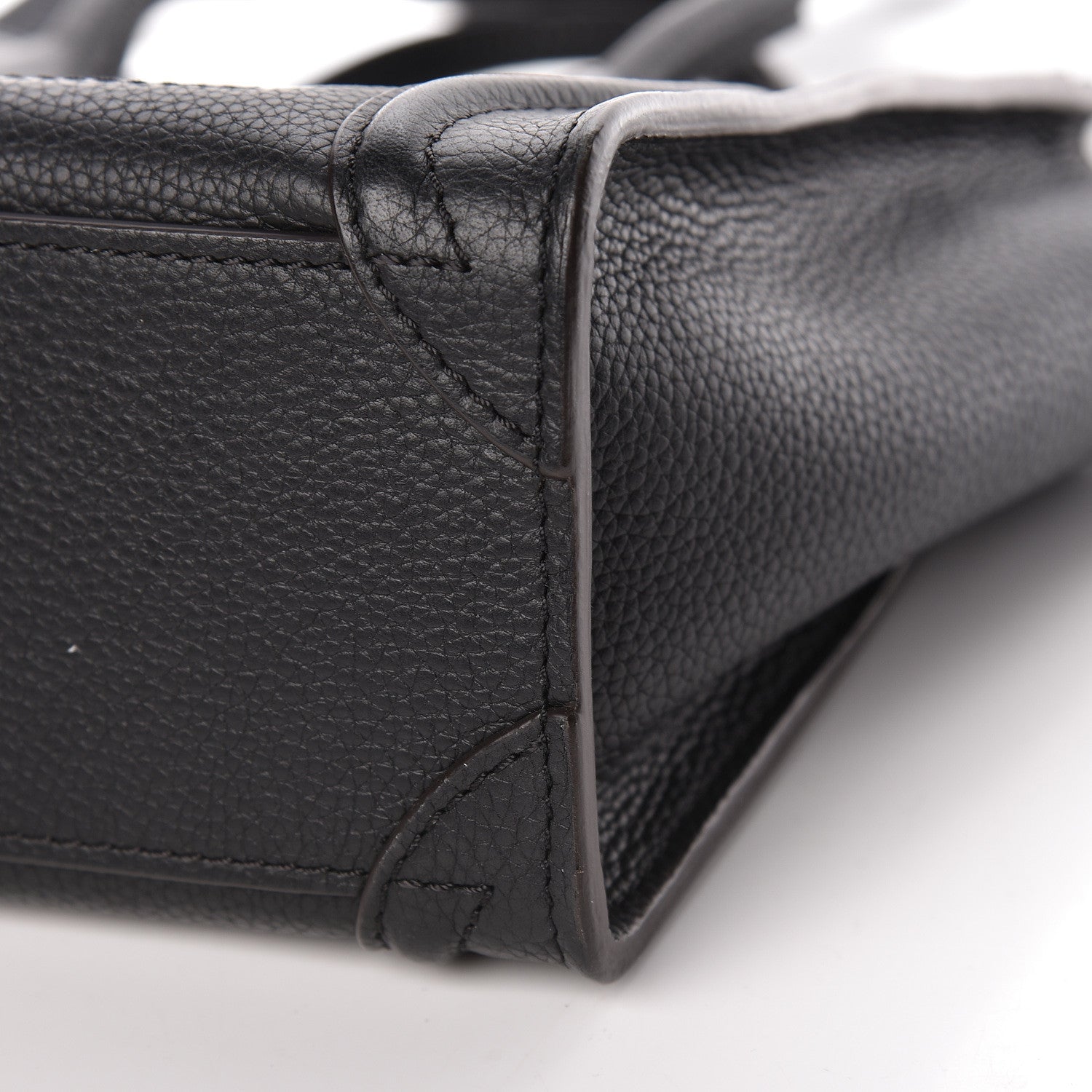 Celine Drummed Calfskin Nano Luggage Black 12 of 12