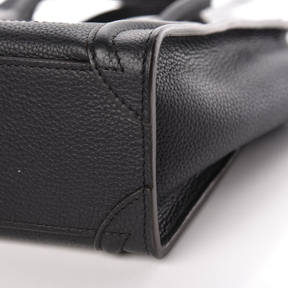 Celine Drummed Calfskin Nano Luggage Black 12 of 12