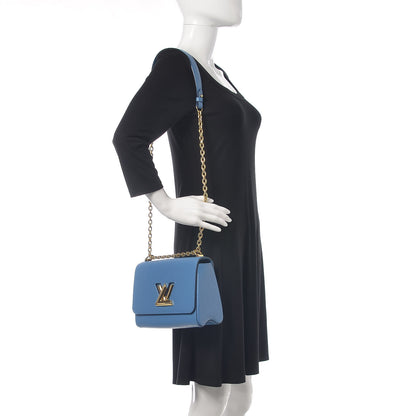 Louis Vuitton Epi Twist Shoulder Bag MM Blue Jean 2 of 10