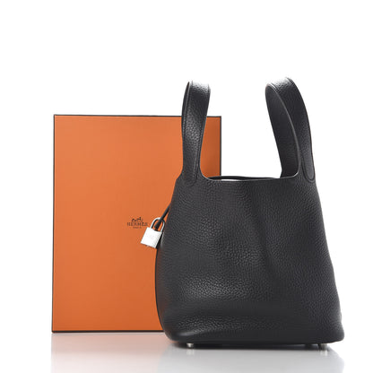 Hermes Taurillon Clemence Picotin Lock 18 PM Black 9 of 9