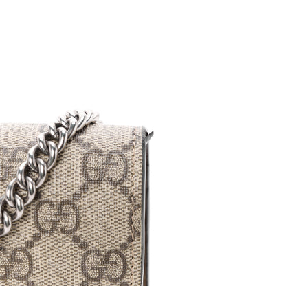 Gucci GG Supreme Monogram Mini Dionysus Chain Wallet Beige Taupe 11 of 11