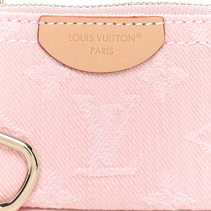 Louis Vuitton Monogram Denim Key Pouch Washed Pink 7 of 7