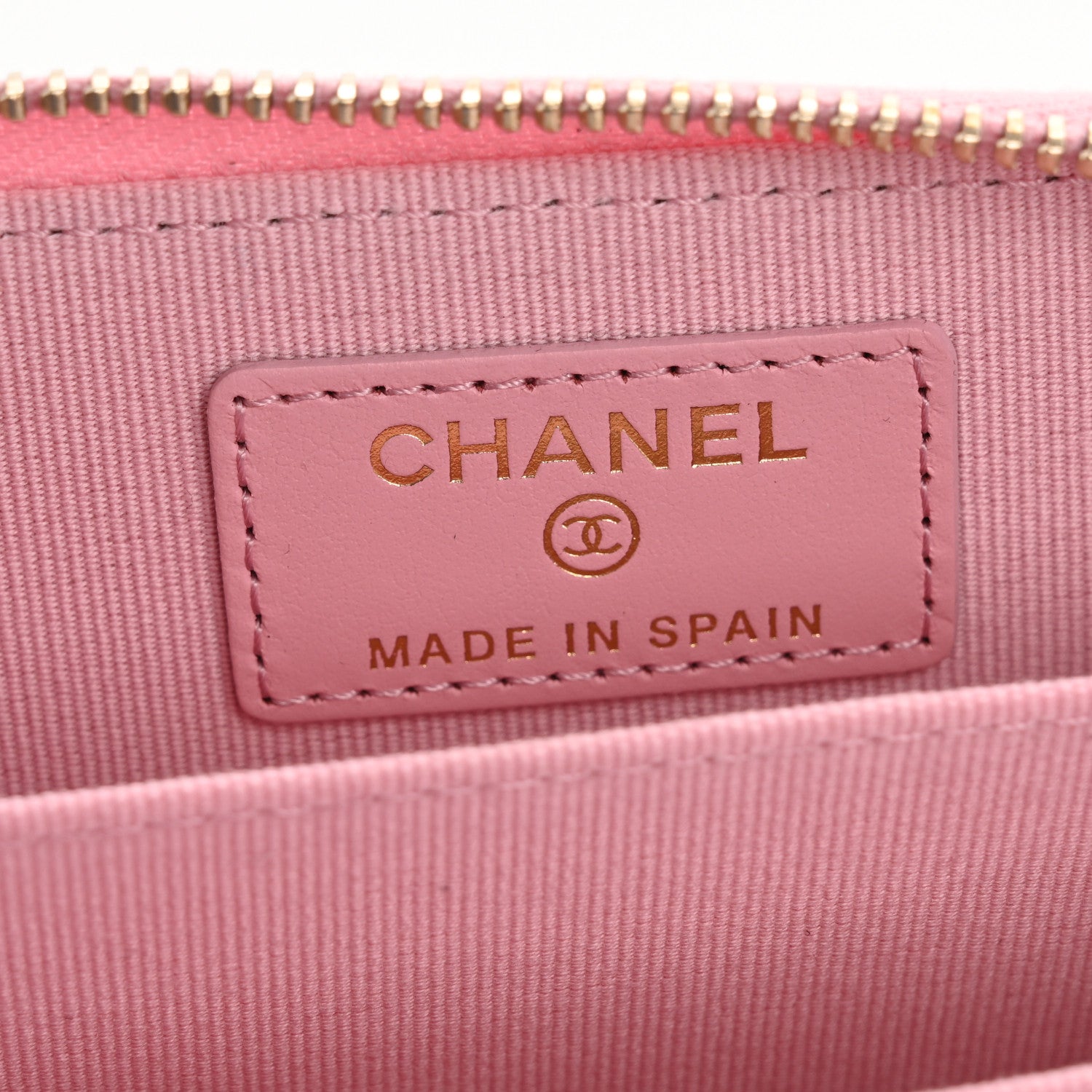 Chanel Caviar Quilted Multi Chain Zip Coin Purse Light Pink 6 of 8