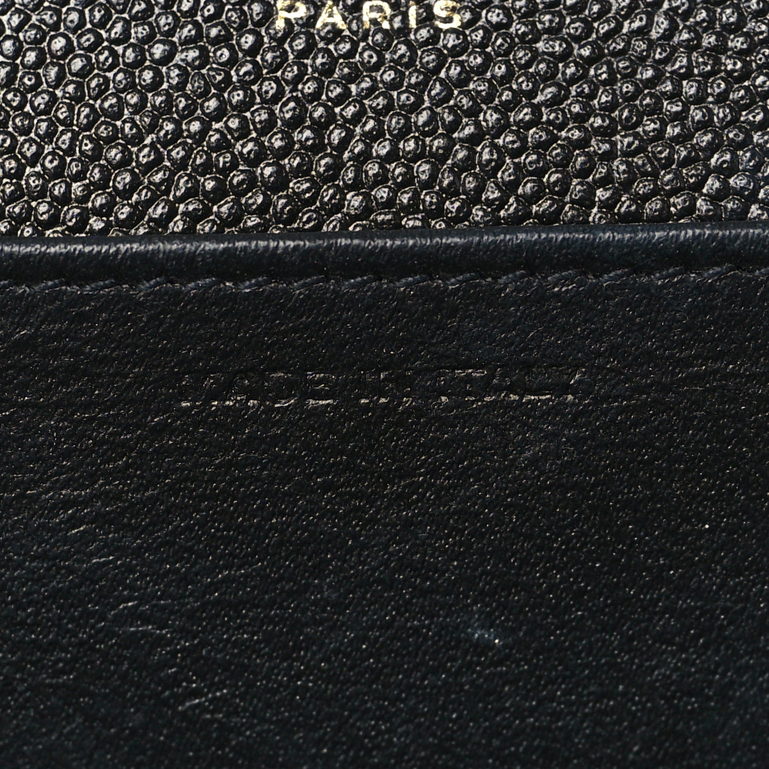 Saint Laurent Grain De Poudre Uptown Chain Wallet Black 6 of 6