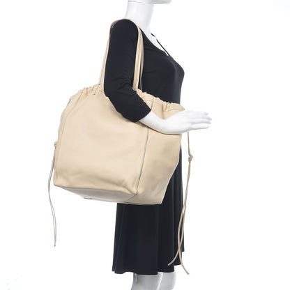 Celine Smooth Calfskin Large Coulisse Cabas Chalk 2 of 12