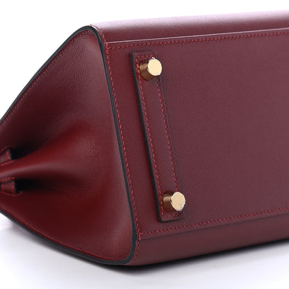 Hermes Madame Calfskin Birkin Sellier 25 Rouge H 8 of 11