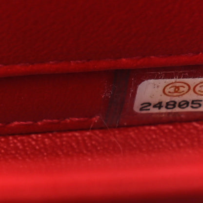Chanel Caviar Quilted Small CC Filigree Vanity Case Red 6 of 9