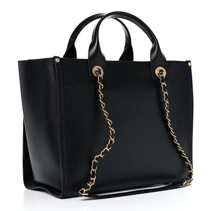 Chanel Caviar Small Studded Deauville Tote Black 3 of 10