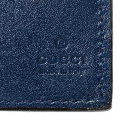 Gucci Patent Microguccissima Bi-Fold Wallet Blue 5 of 8