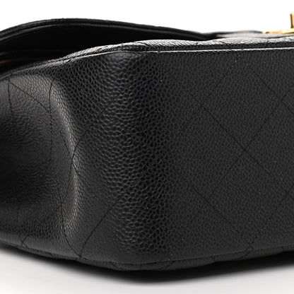 Chanel Caviar Quilted Jumbo Double Flap Black 8 of 11