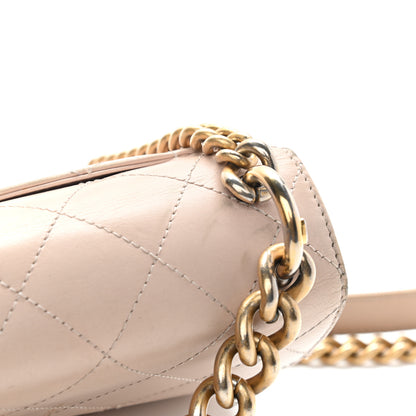 Chanel Glazed Calfskin Quilted Mini Straight Lined Flap Beige 16 of 16