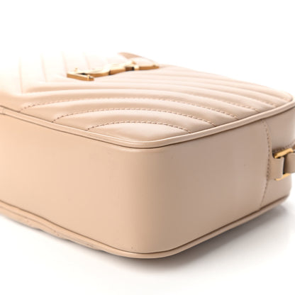 Saint Laurent Calfskin Matelasse Monogram Lou Camera Bag Dark Latte 7 of 10