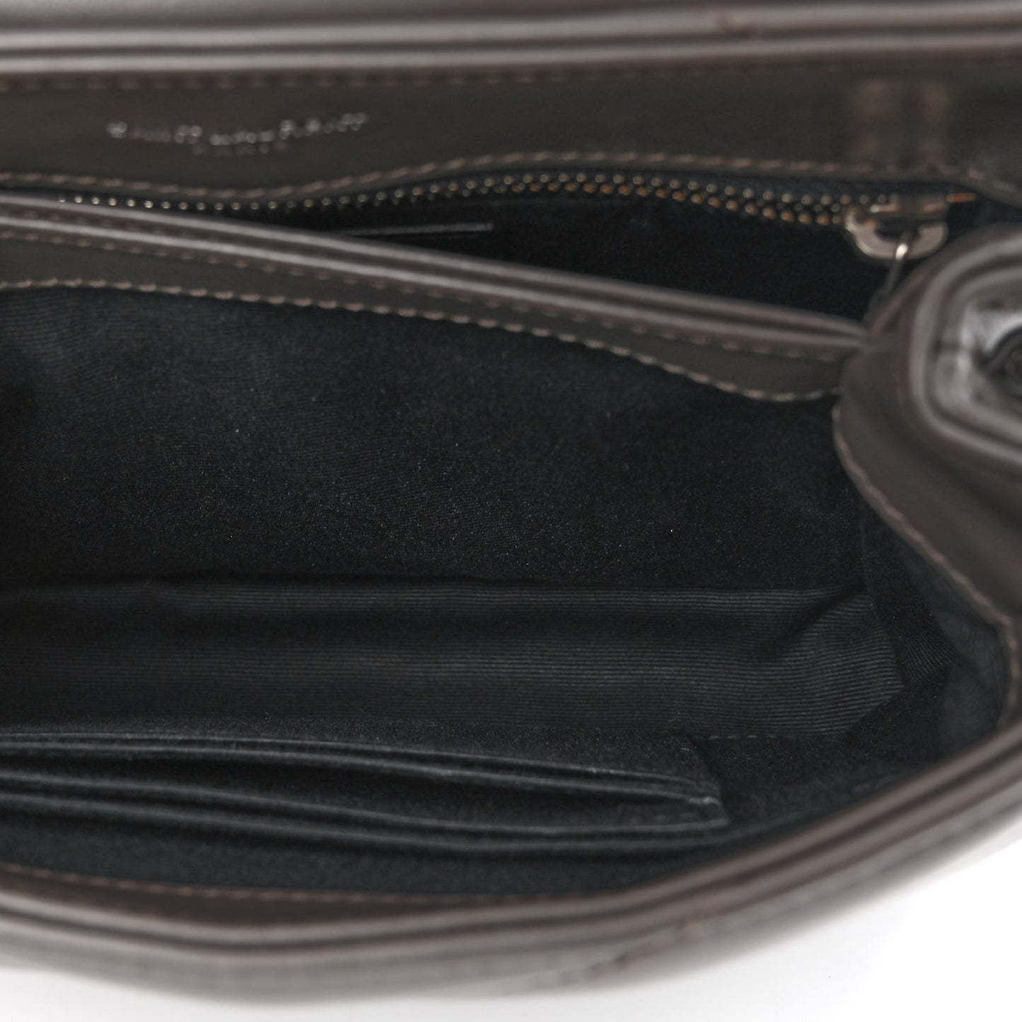 Calfskin Y Quilted Monogram Toy Loulou Crossbody Bag Grey Kaki