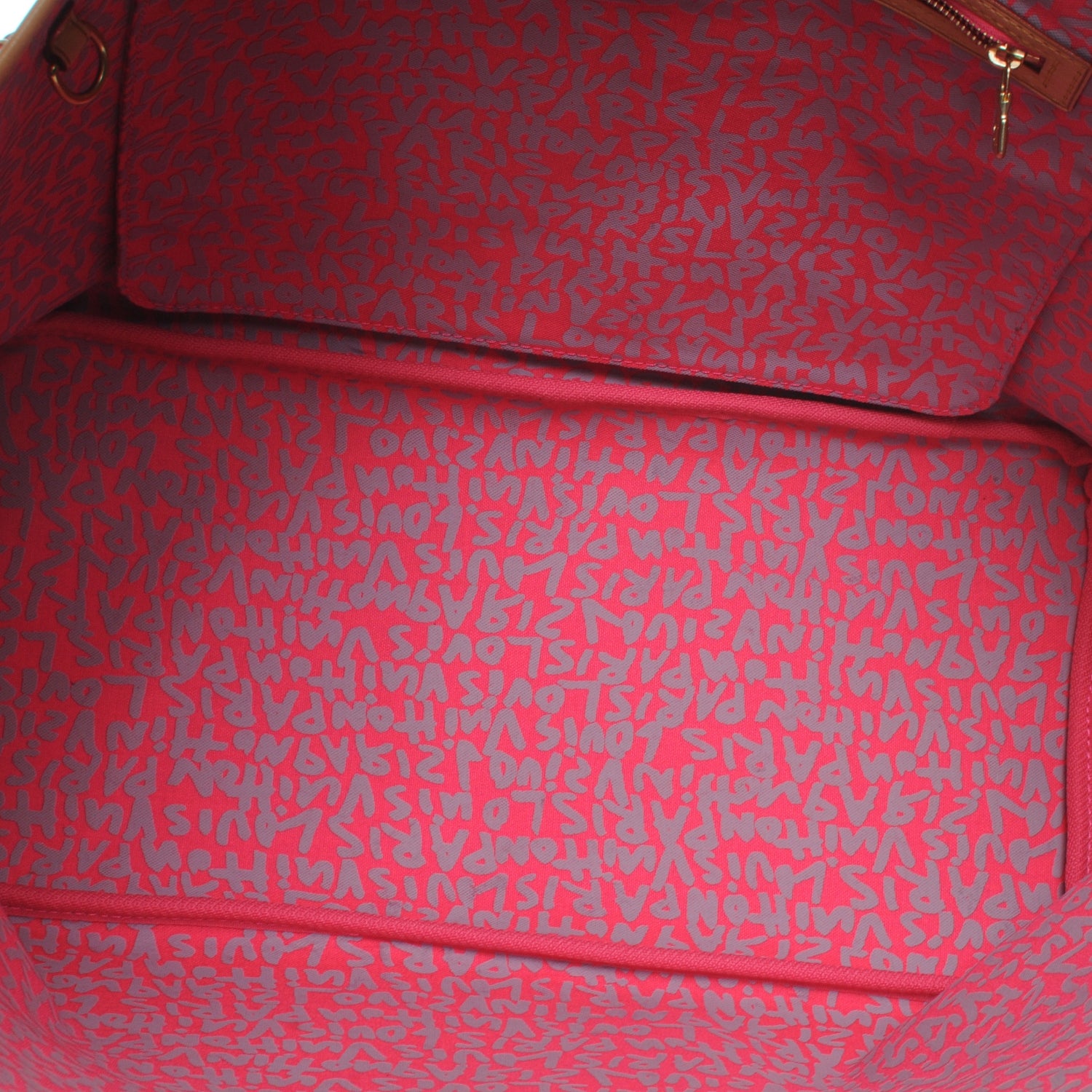 Louis Vuitton Monogram Graffiti Neverfull GM Fuchsia 5 of 7