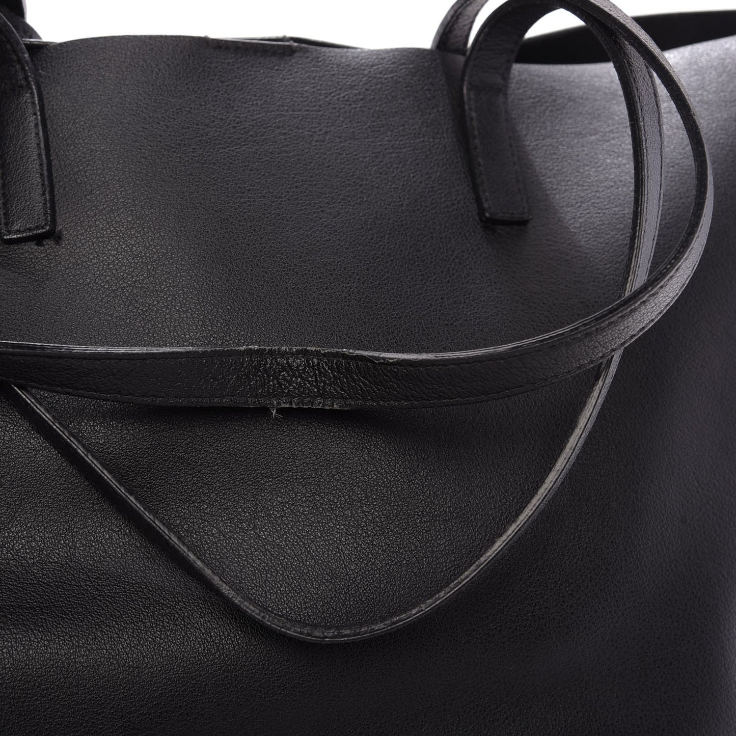 Calfskin Large Shopping Tote Black