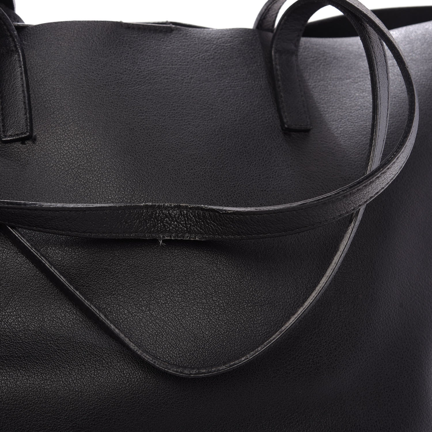 Saint Laurent Calfskin Large Shopping Tote Black 11 of 12