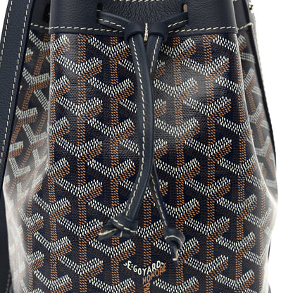 Goyard Goyardine Petit Flot Bucket Bag PM Navy 7 of 9