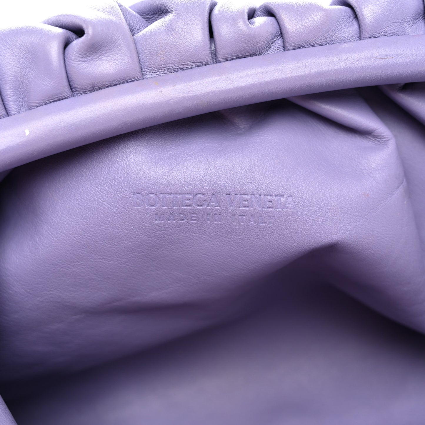 Smooth Butter Calf The Pouch Oversized Clutch Lavender