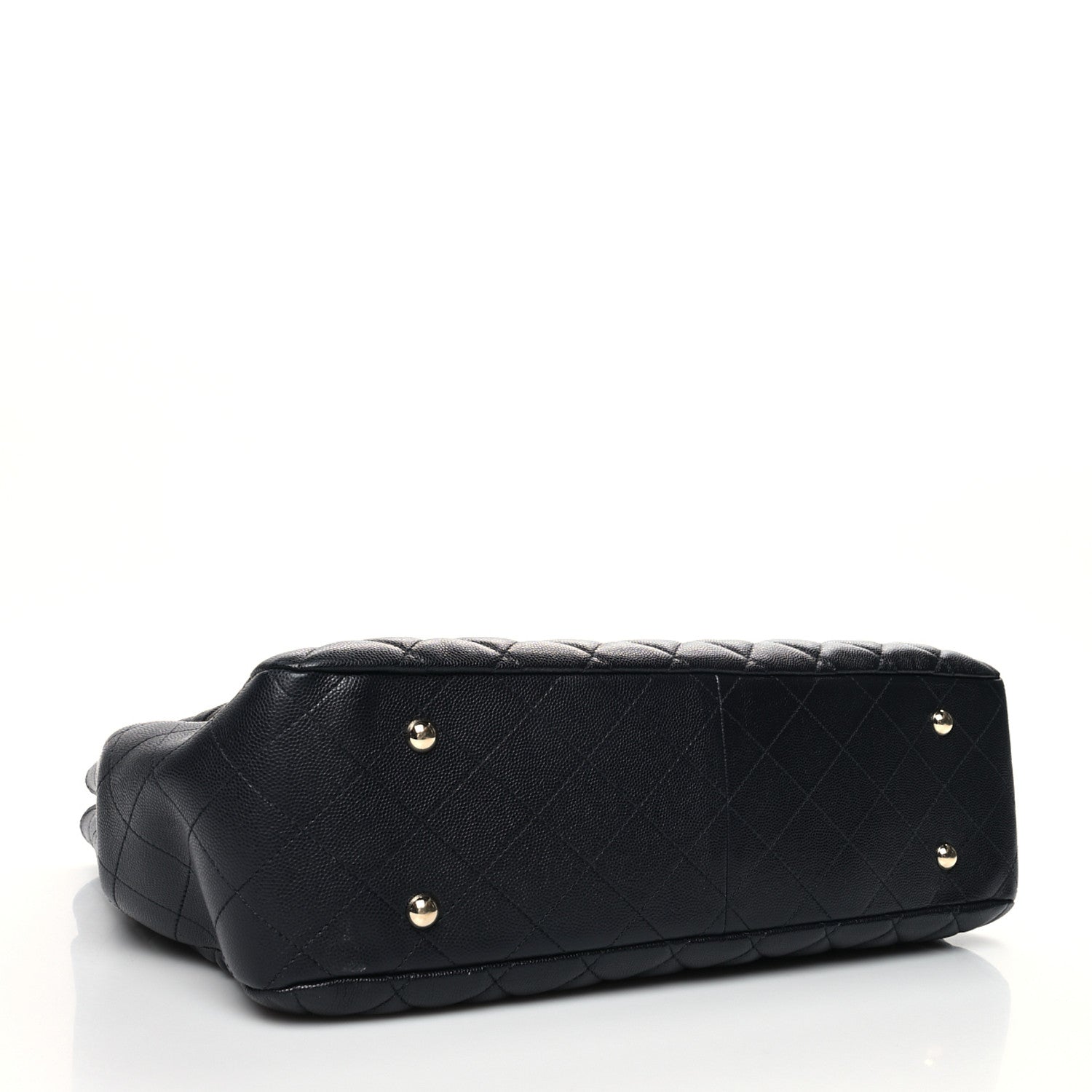 Chanel Caviar Quilted Large CC Shopping Tote Navy 4 of 10