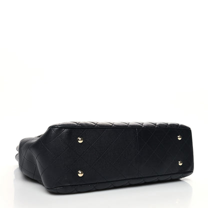 Chanel Caviar Quilted Large CC Shopping Tote Navy 4 of 10