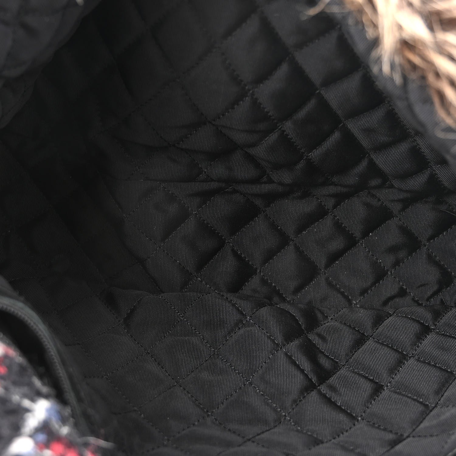 Chanel Tweed Arctic Fantasy Fur Flap Blue Red 5 of 10