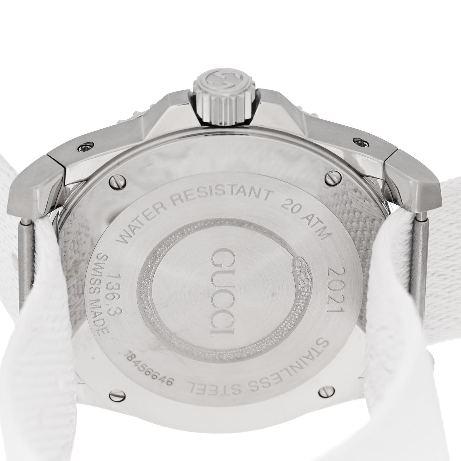 Gucci Stainless Steel Fabric 40mm Dive Quartz Watch Blue 4 of 6