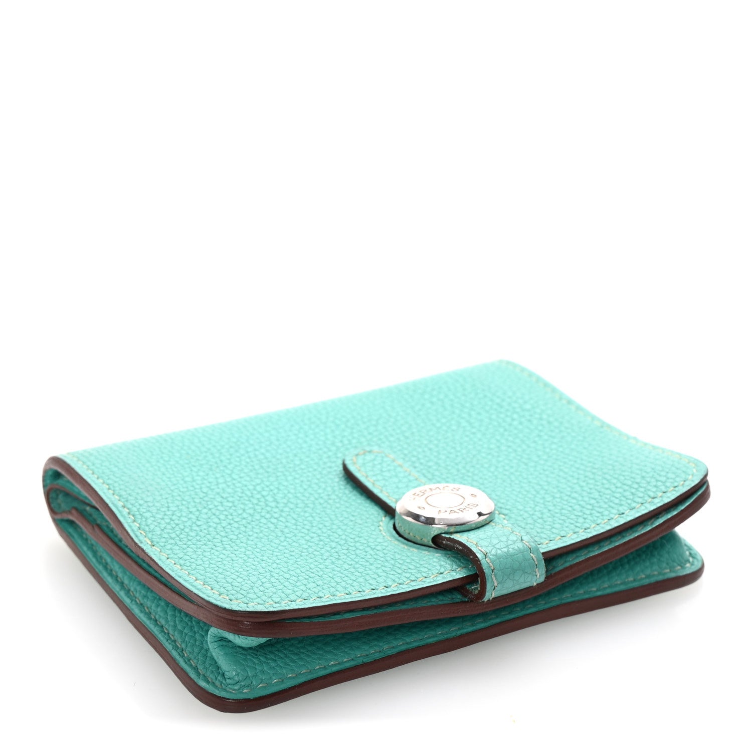 Hermes Togo Dogon Card Case Lagon 4 of 8