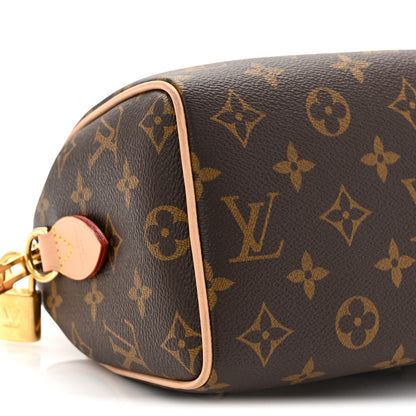 Louis Vuitton Monogram Speedy Bandouliere 20 Beige 8 of 12