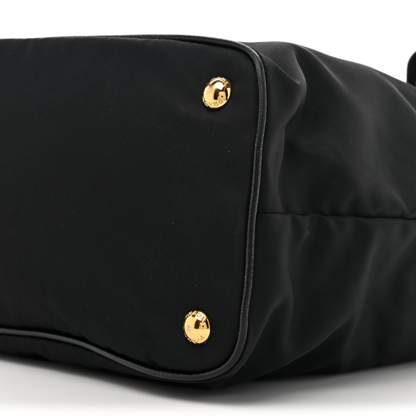 Tessuto Nylon Saffiano Tote Black