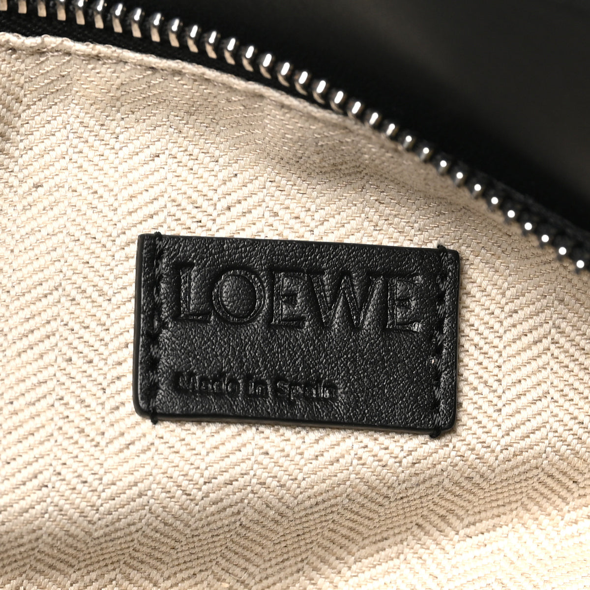 Loewe Calfskin Small Puzzle Edge Bag Black 6 of 9