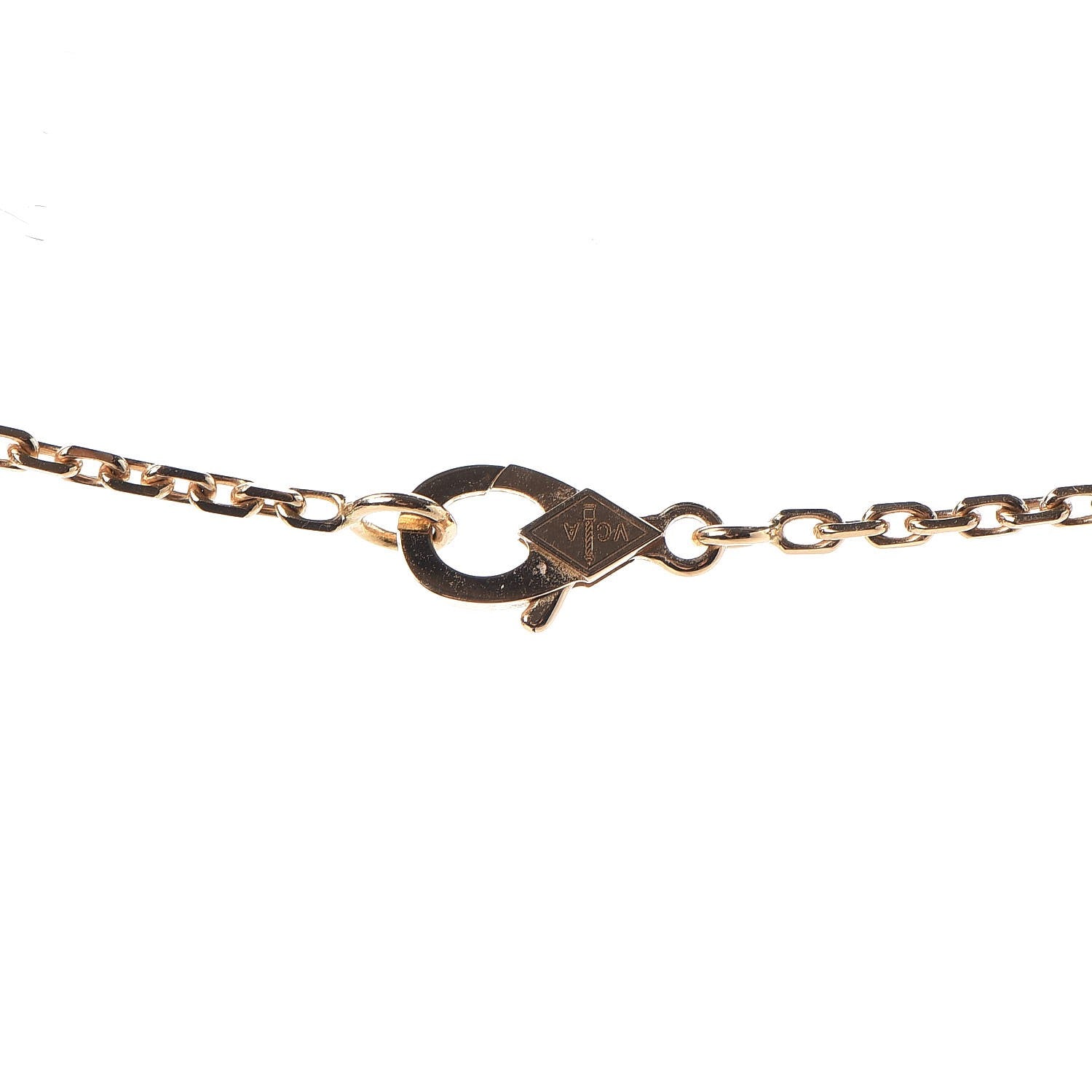 Van Cleef & Arpels 18K Yellow Gold Black Onyx Magic Alhambra Pendant Necklace 7 of 8