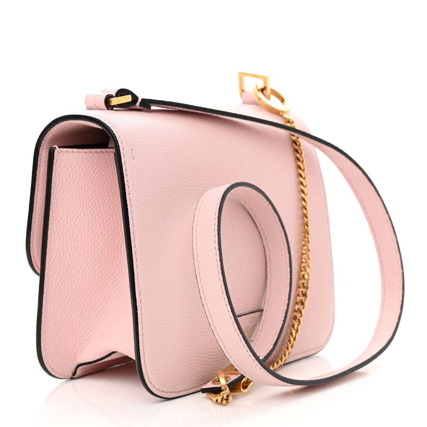 Valentino Garavani Grainy Calfskin Small VSling Shoulder Bag Water Rose 3 of 13