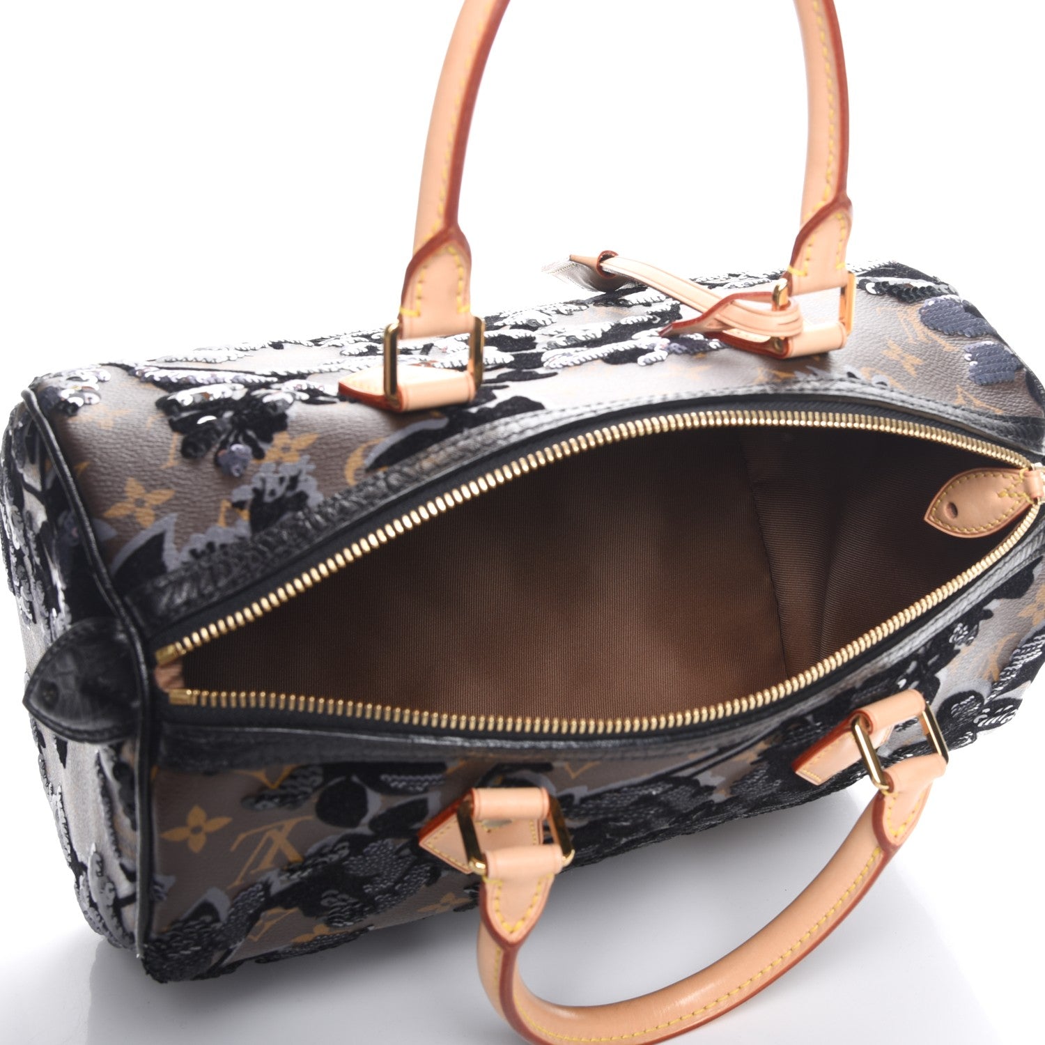 Louis Vuitton Monogram Fleur De Jais Sequins Speedy 30 5 of 7