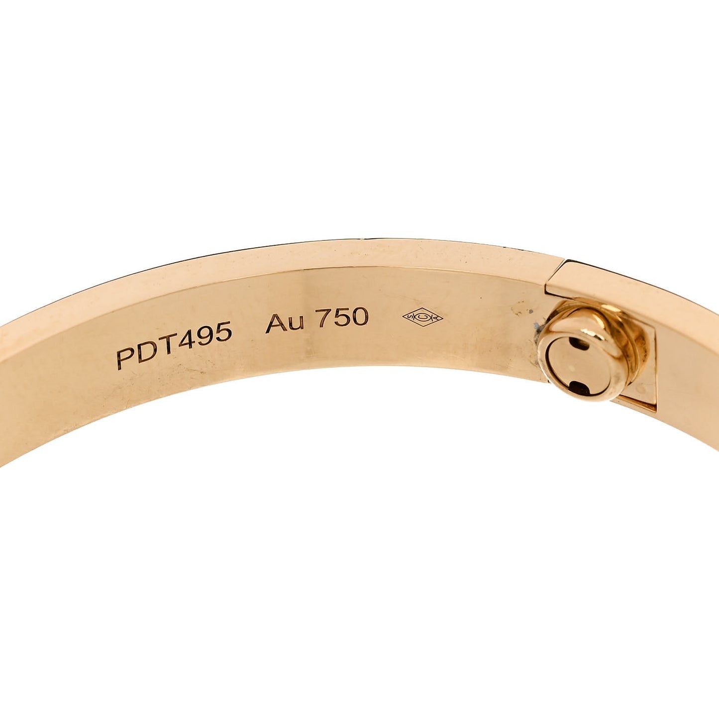 18K Yellow Gold LOVE Bracelet 17