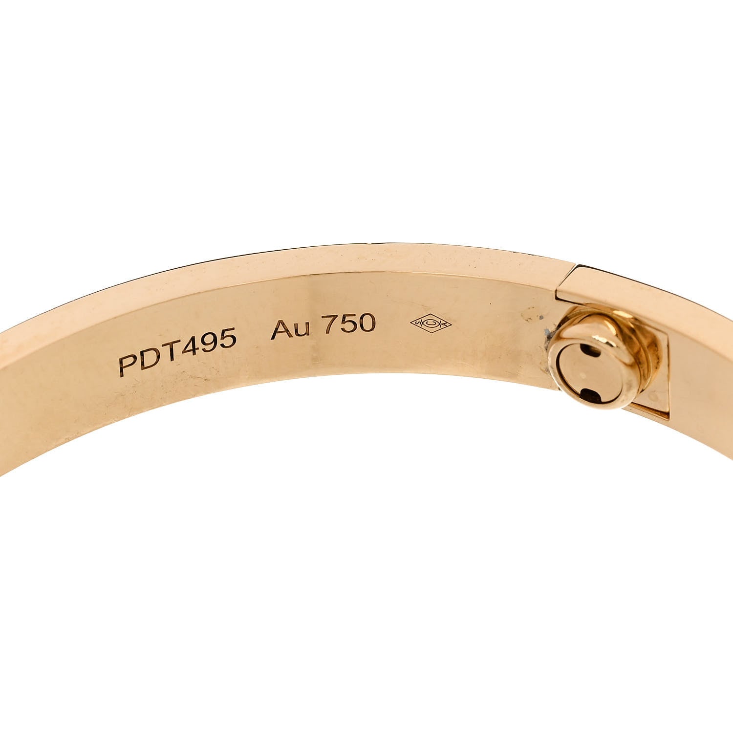 Cartier 18K Yellow Gold LOVE Bracelet 17 7 of 9