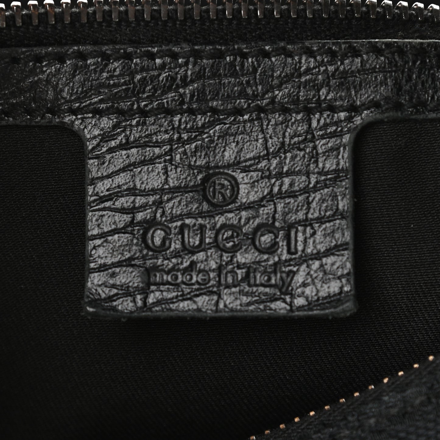 Monogram Medium Horsebit Chain Hobo Black