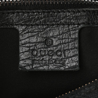 Gucci Monogram Medium Horsebit Chain Hobo Black 6 of 13