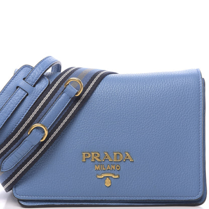 Prada Vitello Daino Flap Crossbody Mare 10 of 10