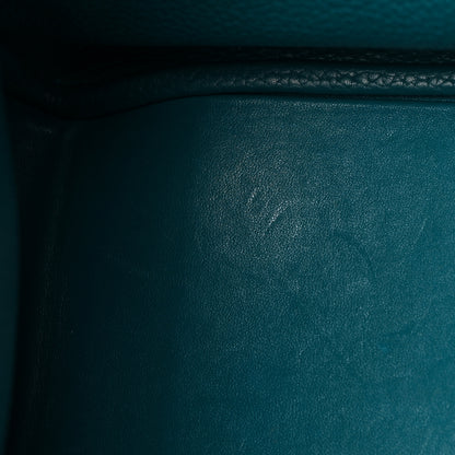 Hermes Taurillon Clemence Lindy 30 Bleu Paon 13 of 19