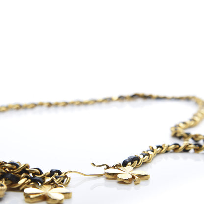 Chanel Lambskin Gold Chain Iconic Charm Belt Black Gold 3 of 4