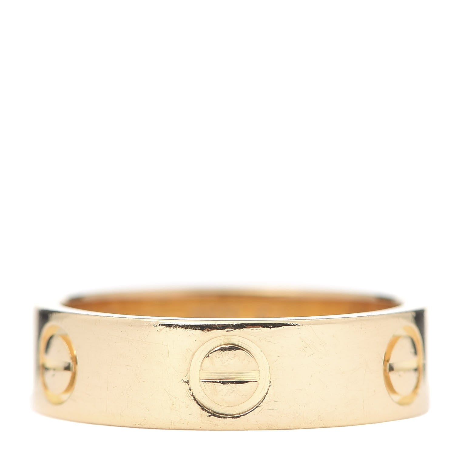 Cartier 18K Yellow Gold 5.5mm LOVE Ring 54 6.75 1 of 4