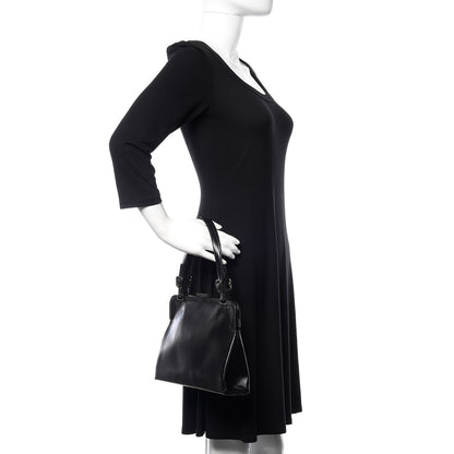 Prada Calfskin Top Lock Bag Nero Black 2 of 14
