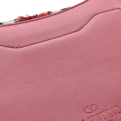 Valentino Garavani Calfskin Piper Feather Joylock Flap Messenger Bag Red 10 of 11