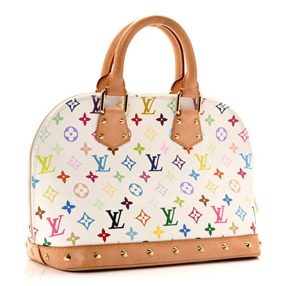Louis Vuitton Monogram Multicolor Alma White 3 of 9
