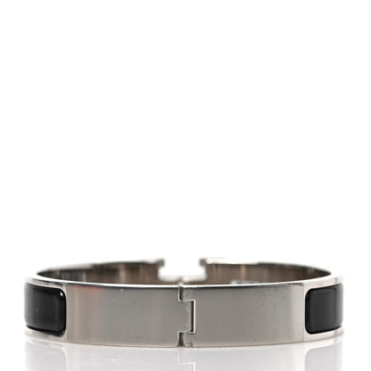 Hermes Enamel Narrow Clic Clac H Bracelet GM Black 3 of 4