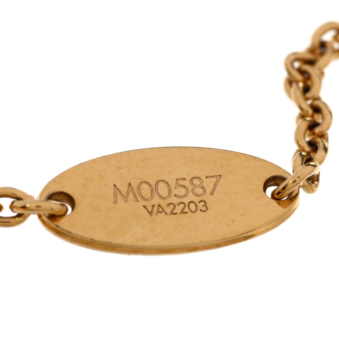 Metal Crystal LV Iconic Bracelet Gold